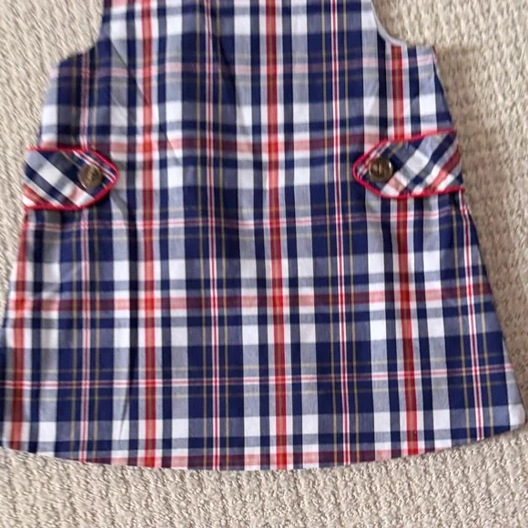 The Beaufort Bonnet Company Navy and Red Plaid Dress - Picture 6 of 6